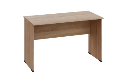 EPL 16 - 12 stůl kancelářský, dřevěná podnož, deska 18 mm, široký 1200 mm, dub bardolino